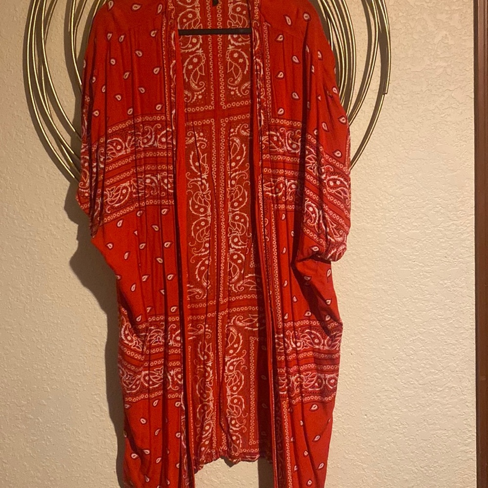 RED BANDANNA KK SWIMSUIT COVERUP❤️